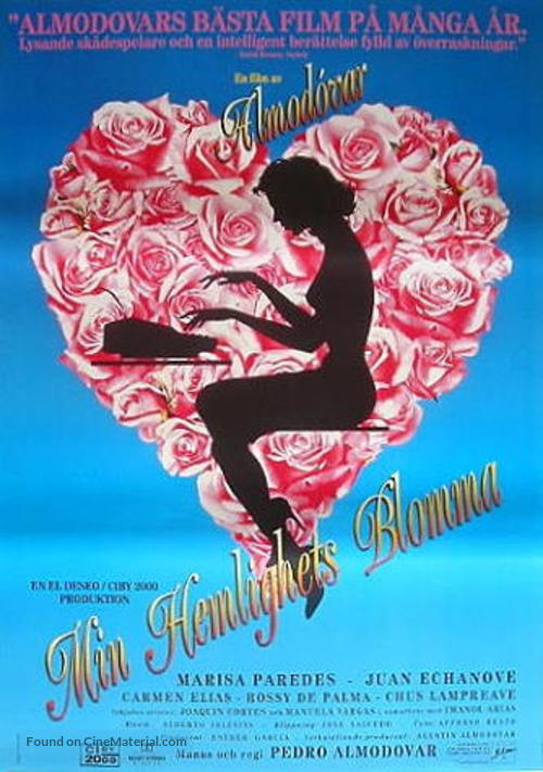 La flor de mi secreto - Swedish Movie Poster