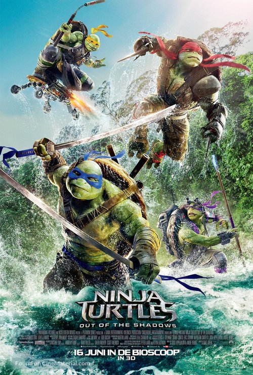 Teenage Mutant Ninja Turtles: Out of the Shadows - Dutch Movie Poster