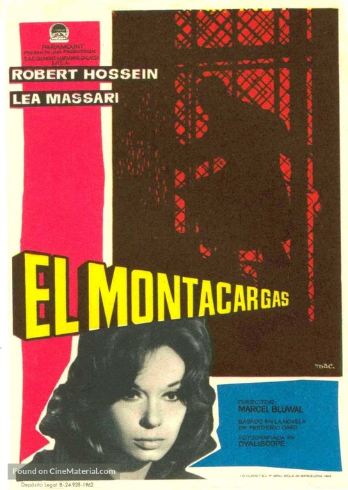 Le monte-Charge - Spanish Movie Poster