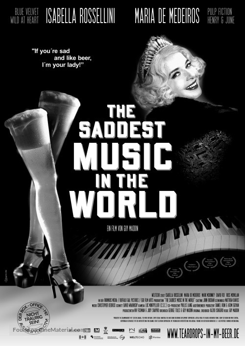 The Saddest Music in the World - German Movie Poster