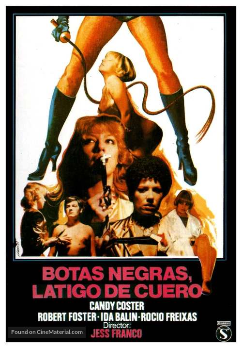 Botas negras, l&aacute;tigo de cuero - Spanish Movie Poster