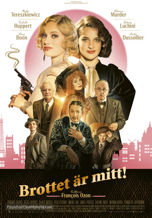 Mon crime - Swedish Movie Poster