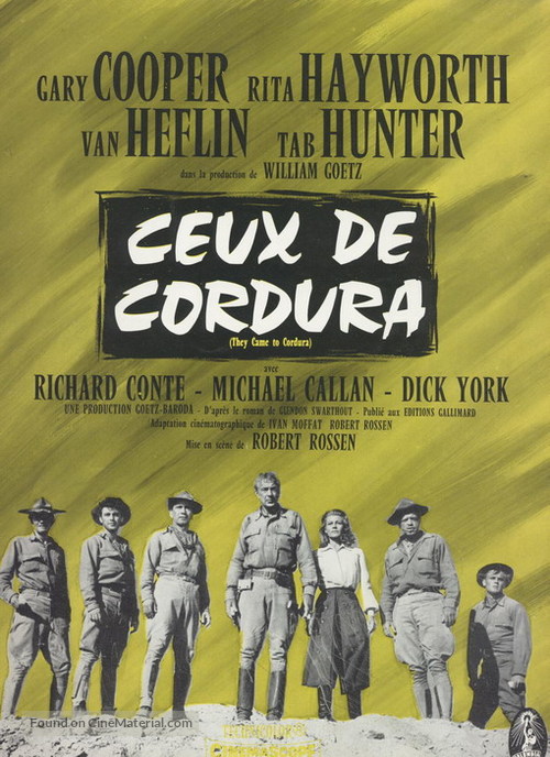 They Came to Cordura - French Movie Poster