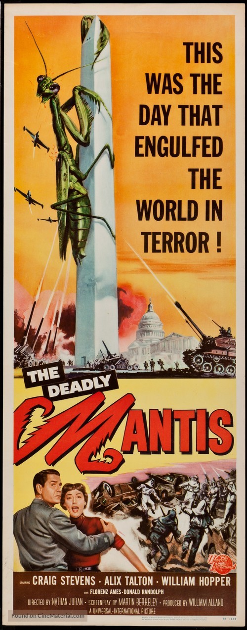 The Deadly Mantis - Theatrical movie poster