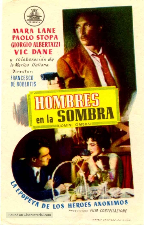 Uomini ombra - Spanish Movie Poster