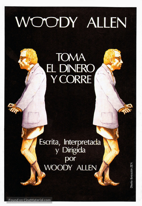 Take the Money and Run - Spanish Movie Poster