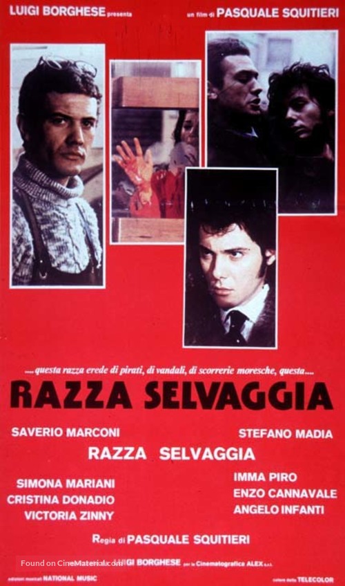 Razza selvaggia - Italian Movie Poster