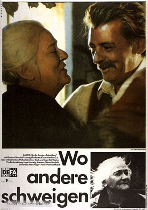 Wo andere schweigen - German Movie Poster