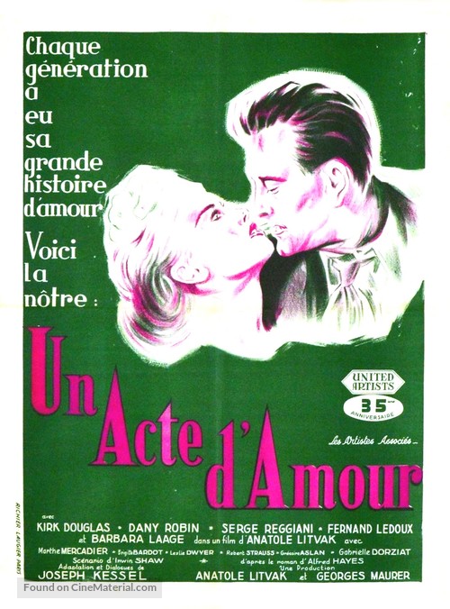 Un acte d&#039;amour - French Movie Poster