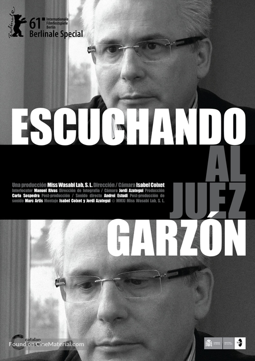 Escuchando al juez Garz&oacute;n - Spanish Movie Poster