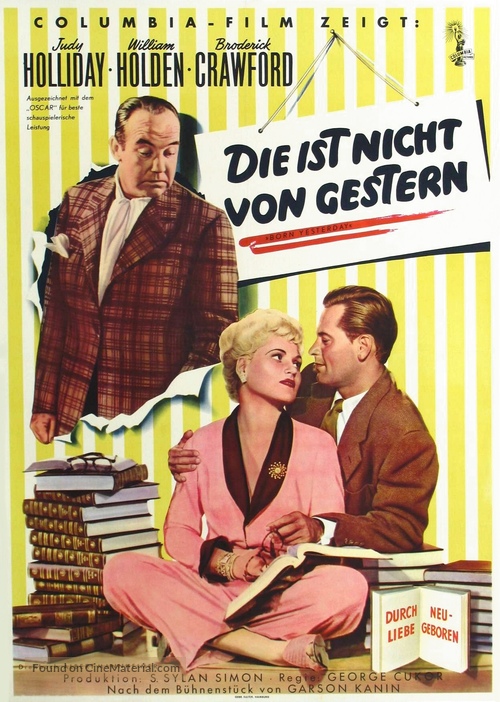 Born Yesterday - German Movie Poster
