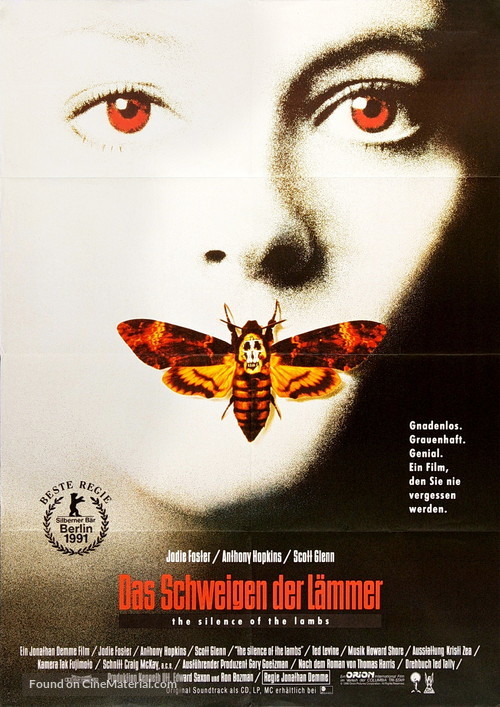 The Silence Of The Lambs - German Movie Poster