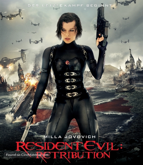 Resident Evil: Retribution - German Blu-Ray movie cover