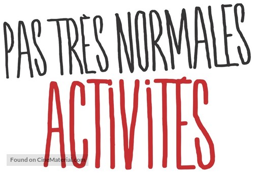 Pas tr&egrave;s normales activit&eacute;s - French Logo