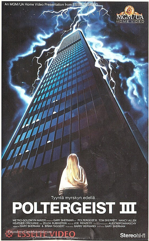 Poltergeist III - Finnish VHS movie cover