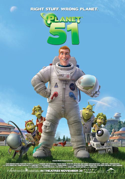 Planet 51 - Canadian Movie Poster