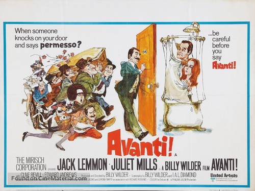 Avanti! - British Movie Poster