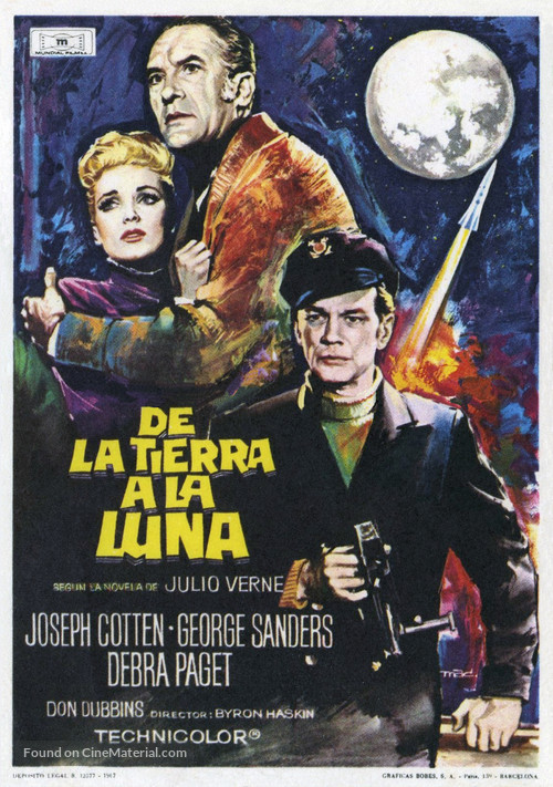 From the Earth to the Moon - Spanish Movie Poster