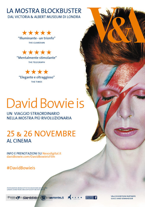 David Bowie Is Happening Now - Italian Movie Poster