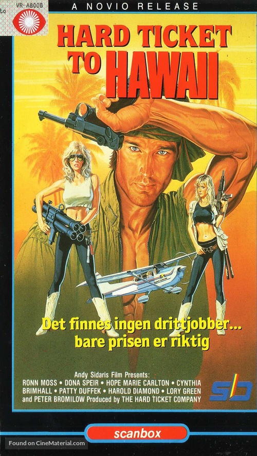 Hard Ticket to Hawaii - Dutch VHS movie cover