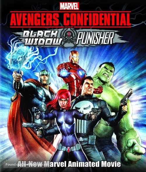 Avengers Confidential: Black Widow &amp; Punisher - Blu-Ray movie cover