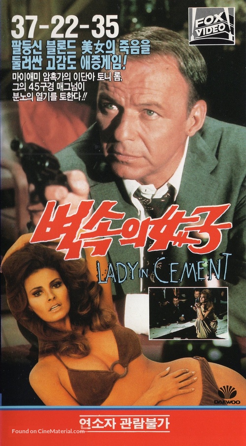Lady in Cement - South Korean VHS movie cover