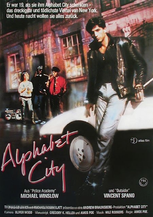 Alphabet City - German Movie Poster