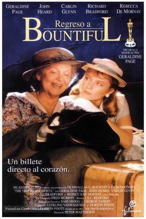 The Trip to Bountiful - Spanish Movie Poster