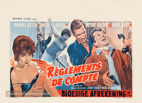 R&egrave;glements de compte - Belgian Movie Poster