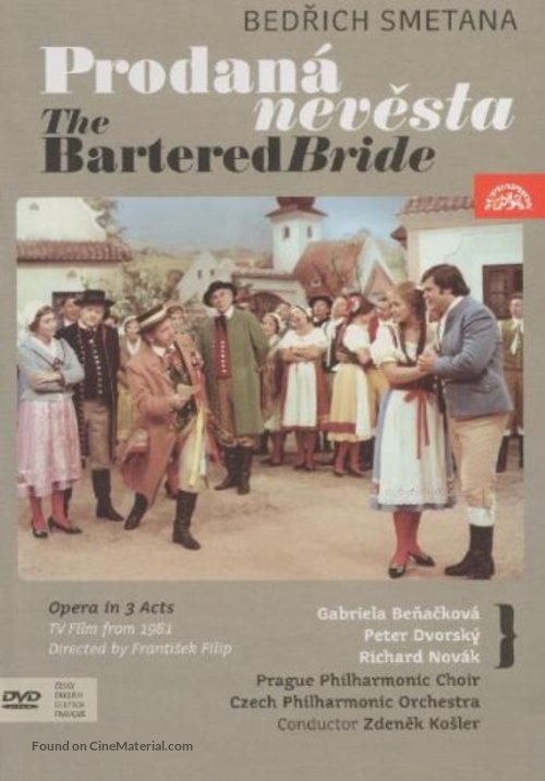 The Bartered Bride - Czech DVD movie cover