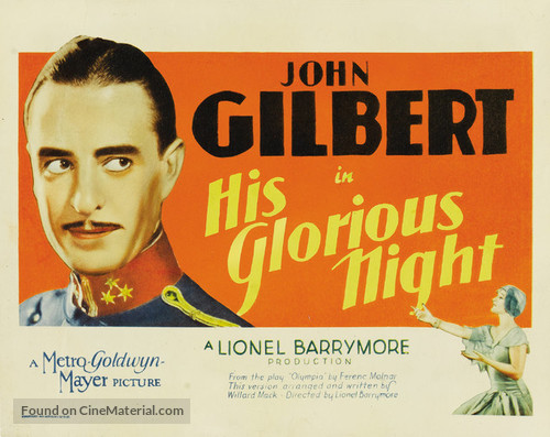 His Glorious Night - Movie Poster