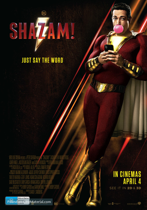 Shazam! - Australian Movie Poster