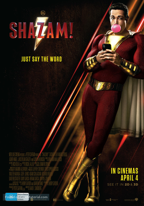 Shazam! - Australian Movie Poster