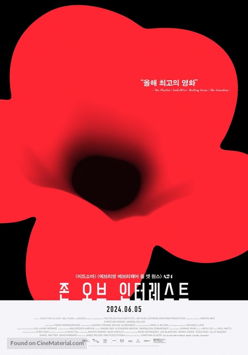 The Zone of Interest - South Korean Movie Poster