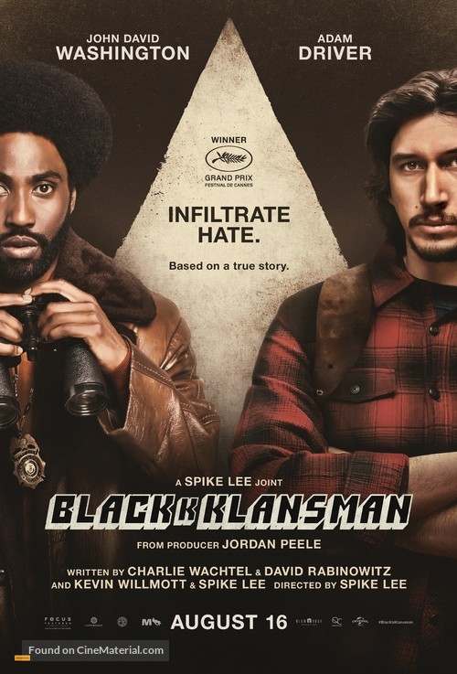BlacKkKlansman - Australian Movie Poster
