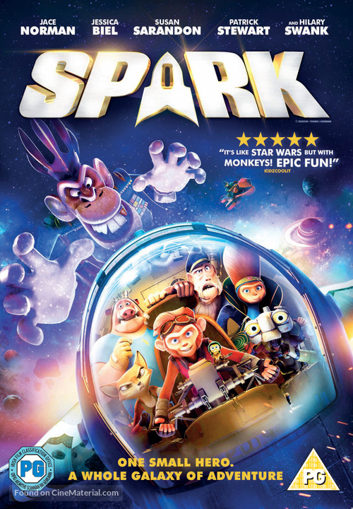 Spark: A Space Tail - British DVD movie cover