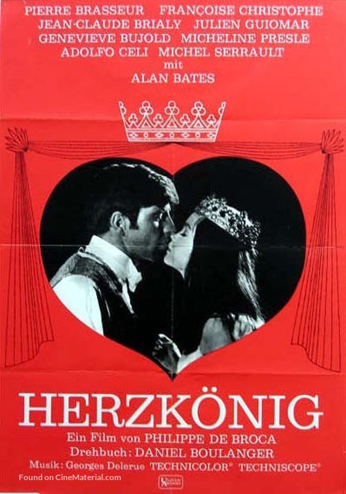 Roi de coeur, Le - German Movie Poster