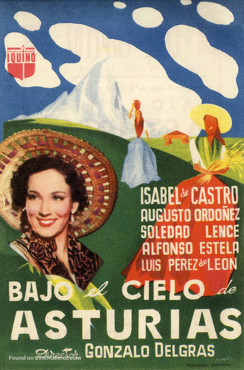 Bajo el cielo de Asturias - Spanish Movie Poster