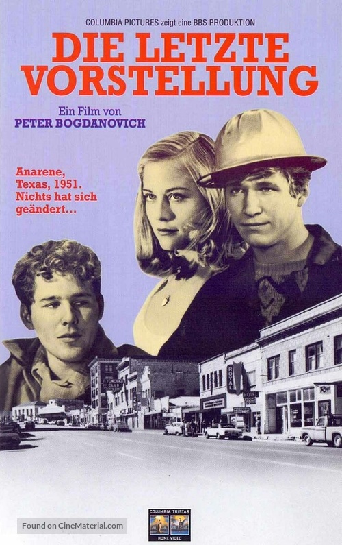 The Last Picture Show - German VHS movie cover