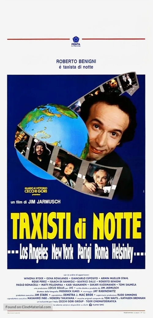 Night on Earth - Italian Movie Poster