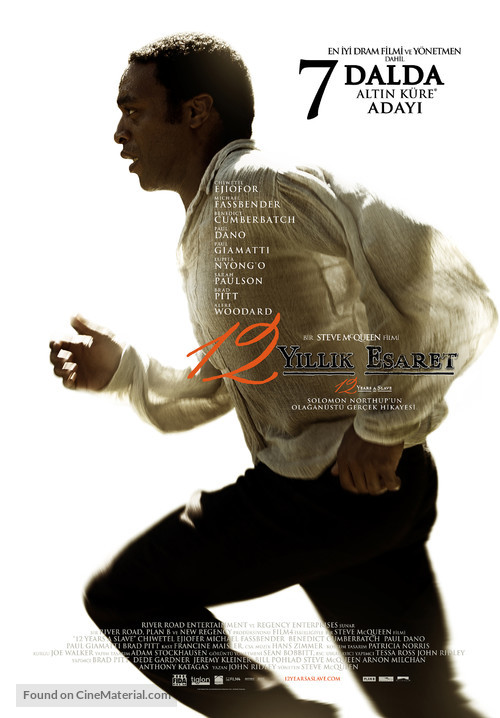 12 Years a Slave - Turkish Movie Poster