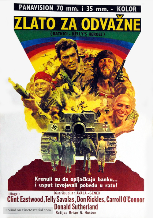Kelly&#039;s Heroes - Yugoslav Movie Poster