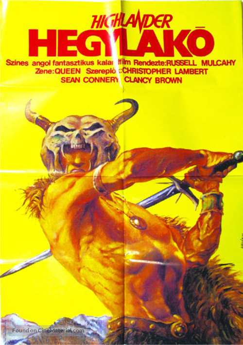 Highlander - Hungarian Movie Poster