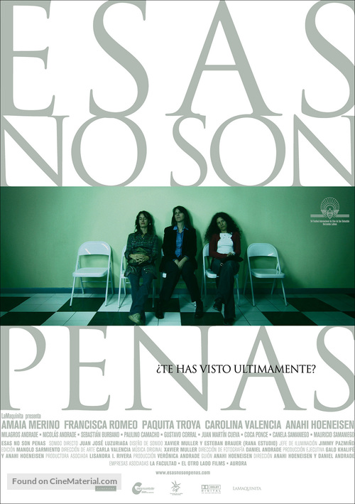 Esas no son penas - Spanish poster