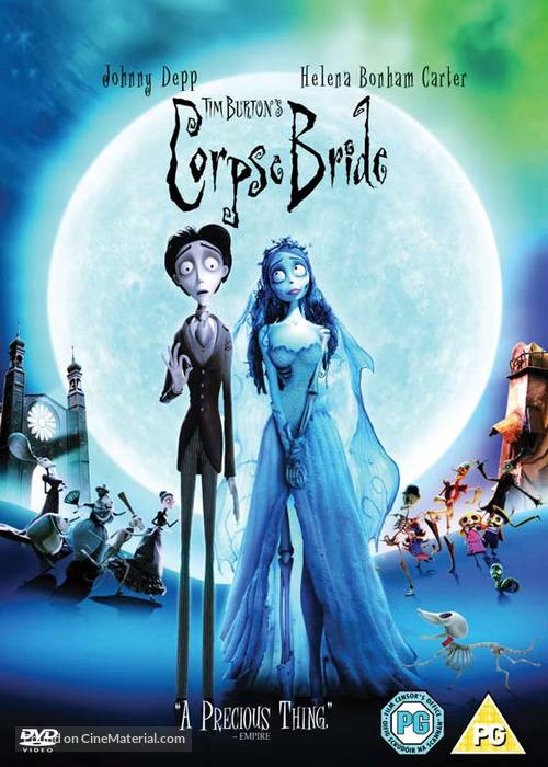 Corpse Bride - British DVD movie cover