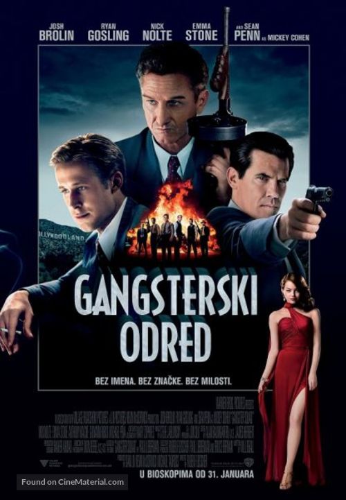 Gangster Squad - Serbian Movie Poster