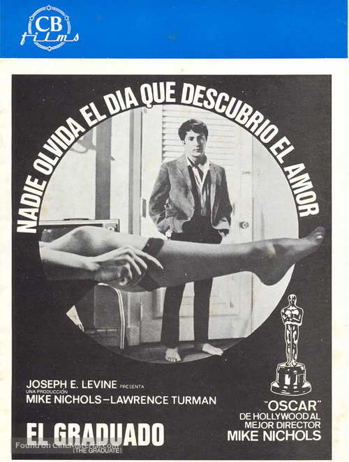 The Graduate - Spanish DVD movie cover