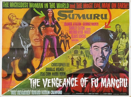 The Million Eyes of Sumuru - British Combo movie poster