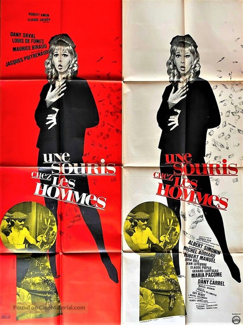 Une souris chez les hommes - French Movie Poster