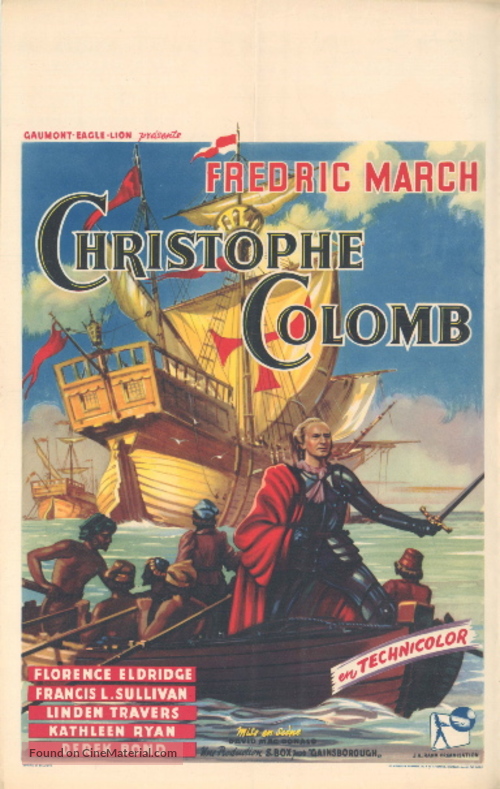 Christopher Columbus - British Movie Poster